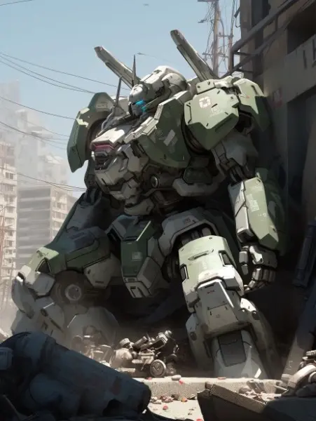 朝日が照りつける戦場にて