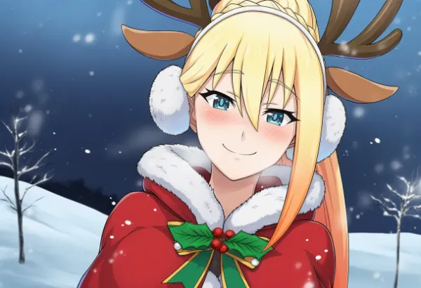 この素晴らしい世界に祝福を！ダクネスサンタと冬のかわいい画像