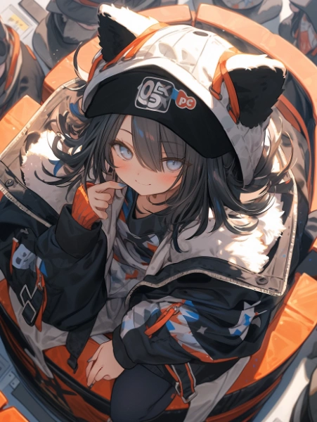 伏せ目？ジト目ですW