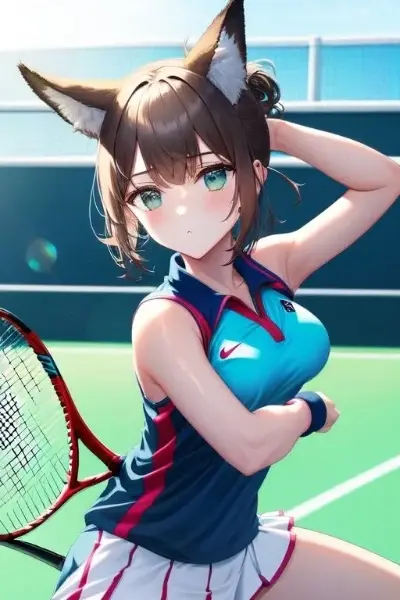 あ、ラケットを落としちゃった・・・、からの～