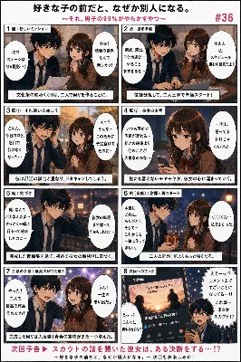 青春ラブコメシリーズ化：漫画生成GPT（GPTs）  「続きのストーリーの漫画を描いてください。」と言ったら続きができました。 勝手にストーリーが進行していきます。  GPTに丸投げしているので文化祭でループしています。  無料のChatG