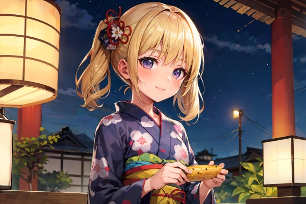 金髪ちゃんととうもろこし