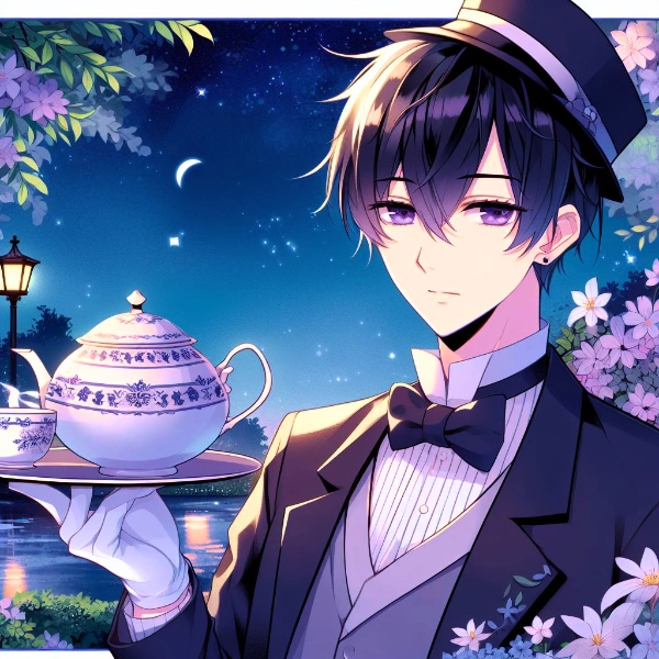 執事な、黒髪短髪男性・その2(11枚)