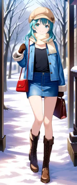 常磐アクア（お題：毛糸の手袋）