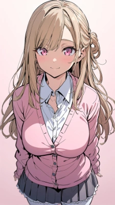 百合マンガの攻めっぽいキャラ　（櫻井愛華）