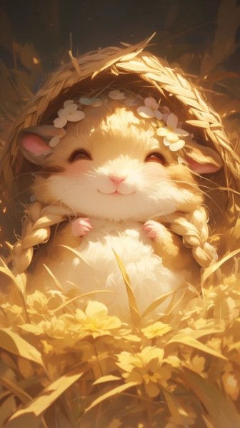 三つ編みのハム