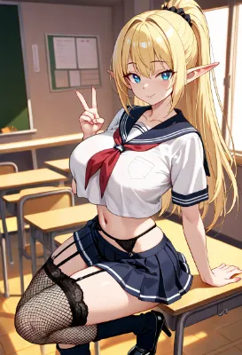 エルフにコスプレしてもらう