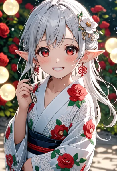 バラの鍵とエルフの微笑み