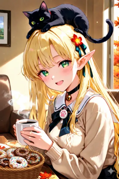 秋の日のおやつタイム