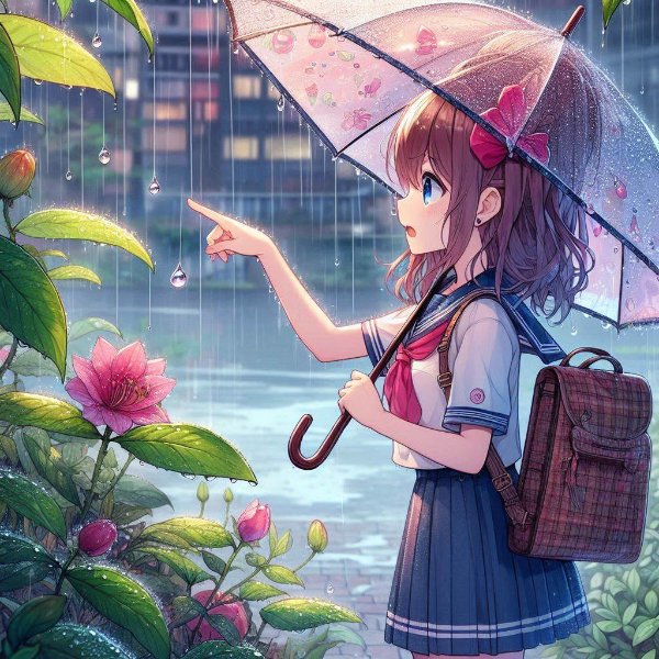 雨の日の帰り道