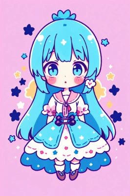 青髪少女