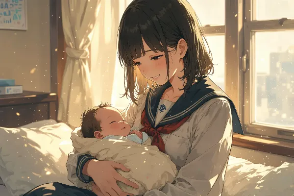 朝陽に包まれた姉妹の絆