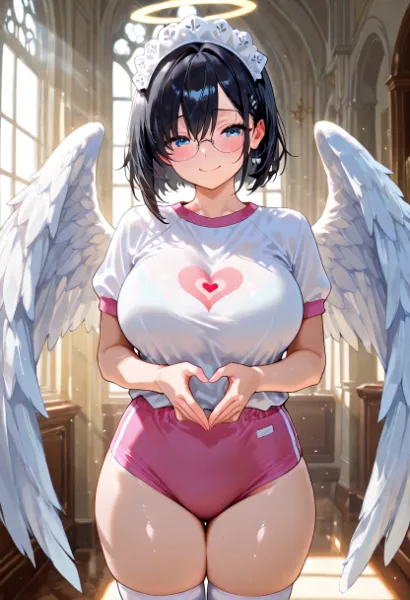 久々に手でハート