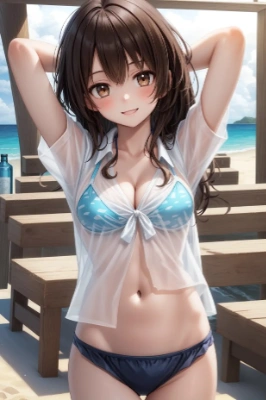 水着女子