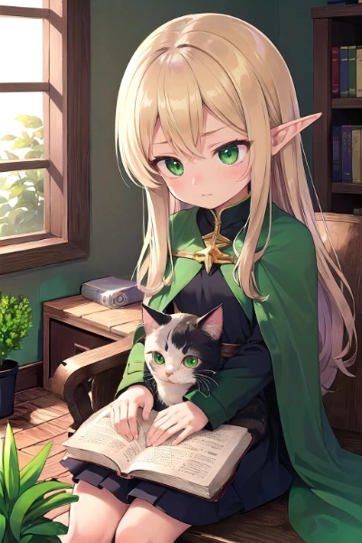 猫vsアイコン娘