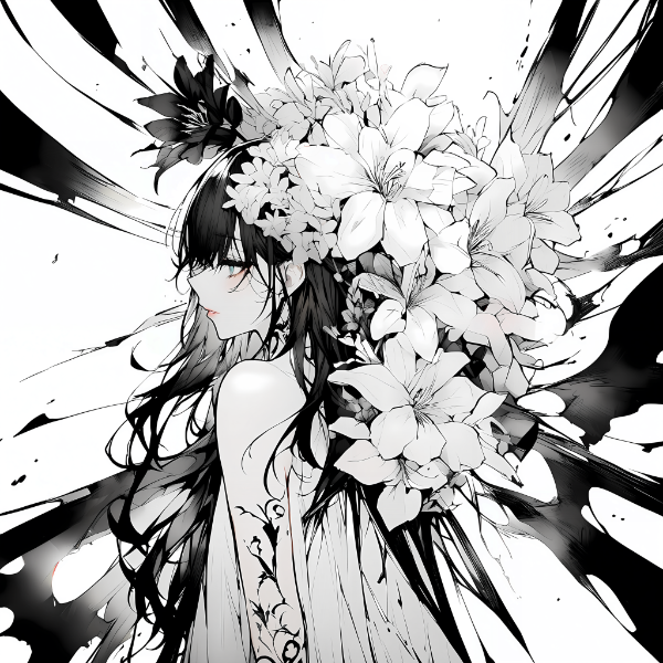 墨 x 花