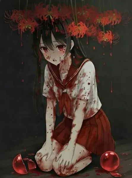 紅華から滴る血