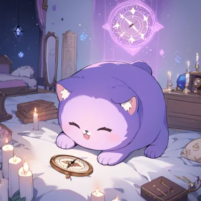 魔法の夢見る紫の獣