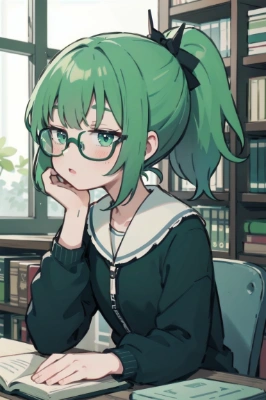 緑髪の少女