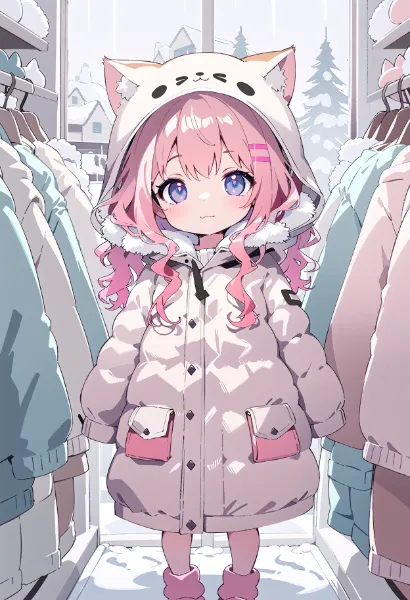 にゃんこパーカー