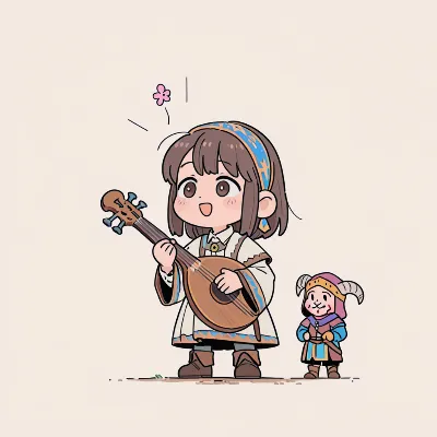 リュートの音色と小さな守護者