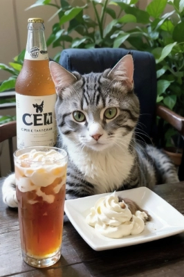 猫とクリームソーダ
