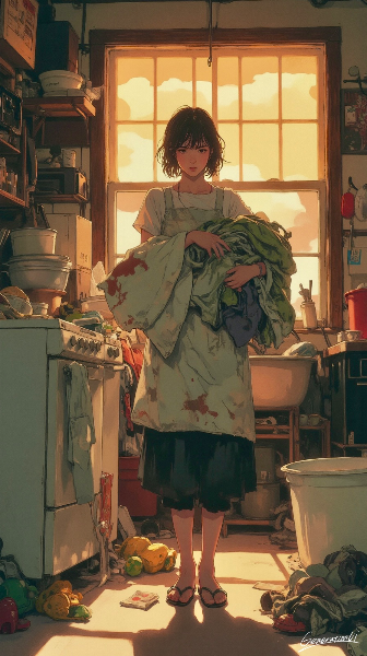 家事という名の戦場／スマホ壁紙アーカイブ