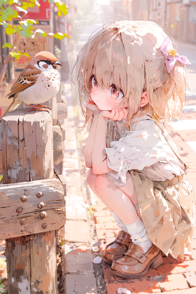 小さな春の見張り番