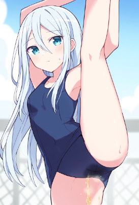 宵崎奏-スク水I字バランスおもらし