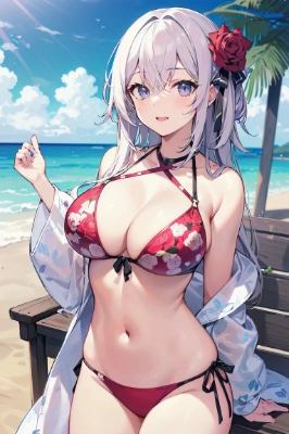 薔薇ビキニガール