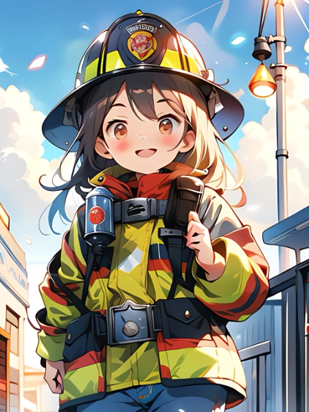 消防士さんになりました