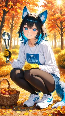 🐺 和栗の日 〜栗拾いって宝探しみたいだな！〜🌰