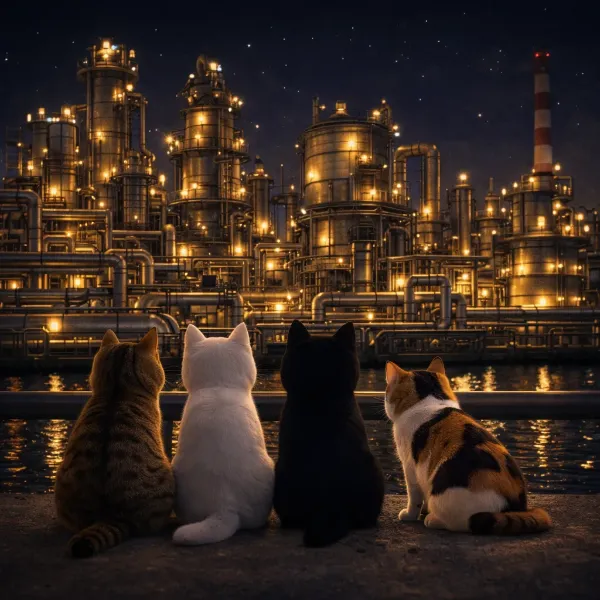 工場夜景