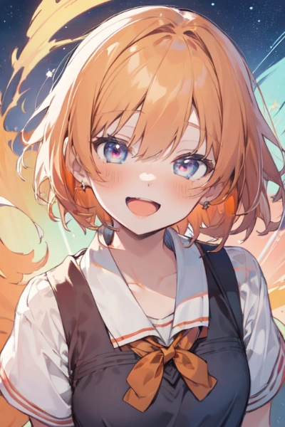 君の笑顔に癒される