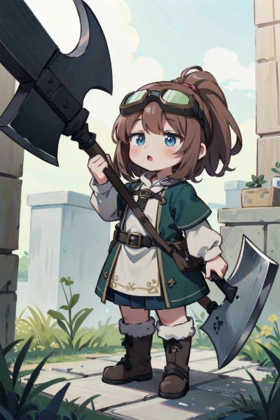 ドワーフの少女戦士