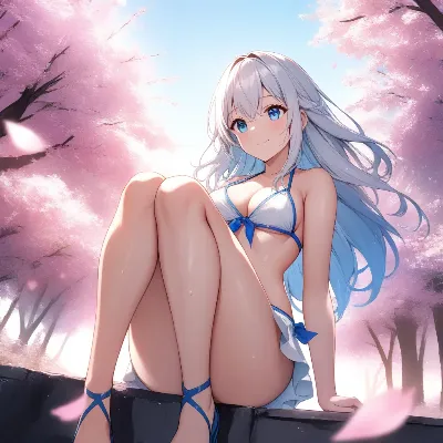 白髪の女の子2