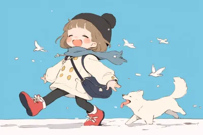 雪だぁ！