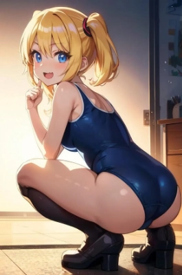 スク水おしり