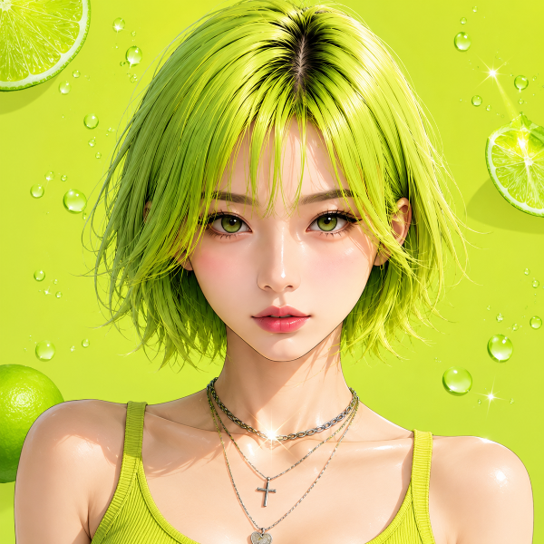 ショートカットのライムちゃん🍋‍🟩