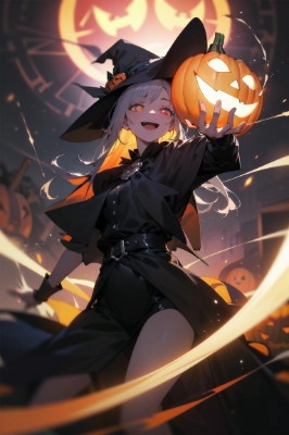 ハロウィンを楽しむ本職の魔女