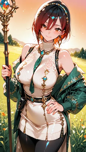 スタイリッシュな女魔法使い