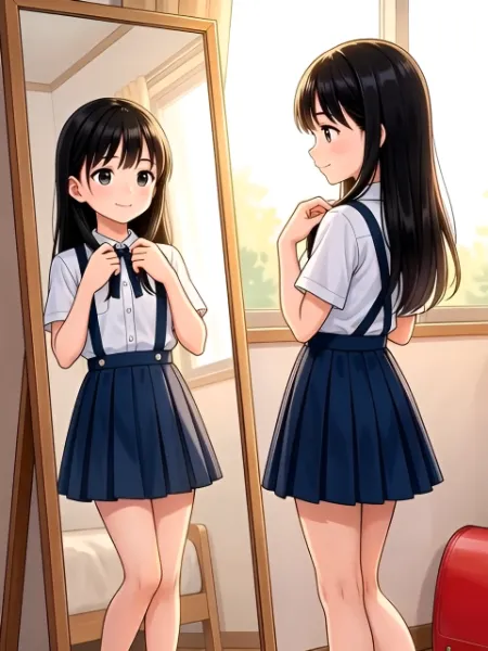 【動画】朝の身だしなみチェック（連作2/20）