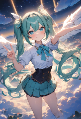 天使な笑顔のミクちゃん