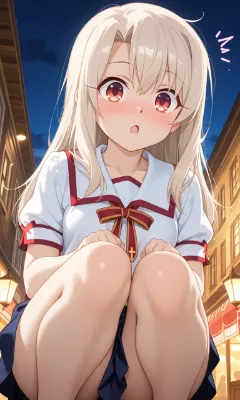 夜遊びするイリヤちゃん