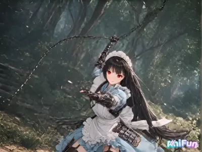動画）鎖を振るう森のメイド