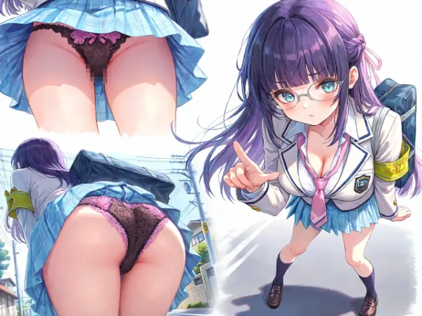 委員長エロい💕鞄のイタズラ