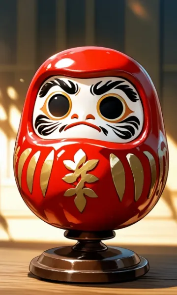 試行錯誤の末のだるま