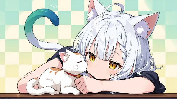 ほっぺにキス