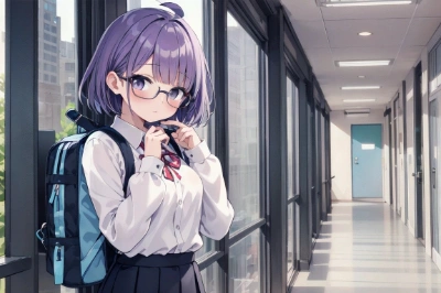 紫髪の女の子
