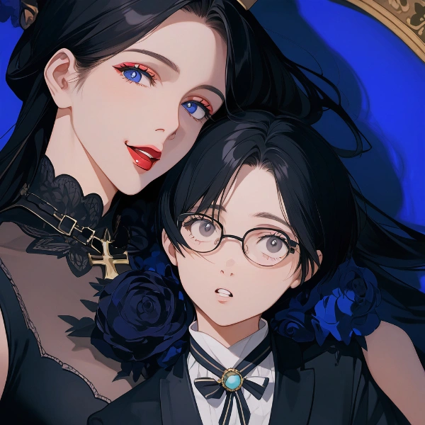 二人きりになると奥様はいつも僕に膝の上に座るようお命じになる♥